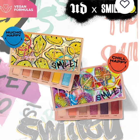 Urban Decay Naked Smiley - Mucho Happy & Chilli Happy Eyeshadow Palette Duo BNIB - Picture 16 of 16